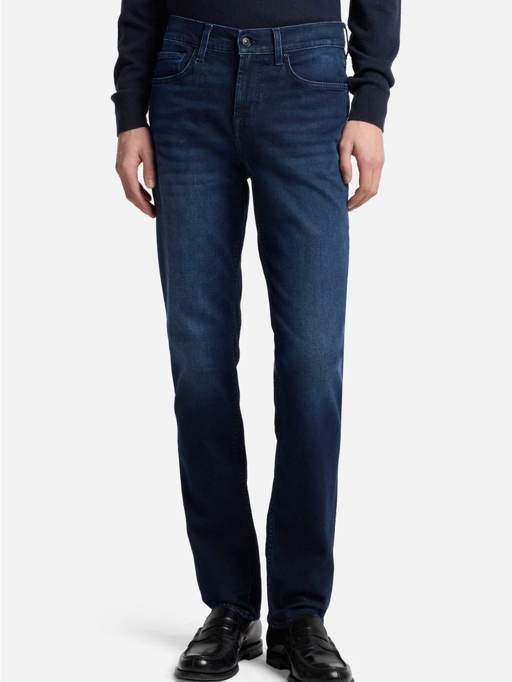 7 For All Mankind Slimmy Slim Straight Stretch Jeans Men’s Size 30 Dark Wash